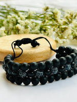 Negative and Evil Protection: Black Onyx Bracelet - Abhimantrit & Certified