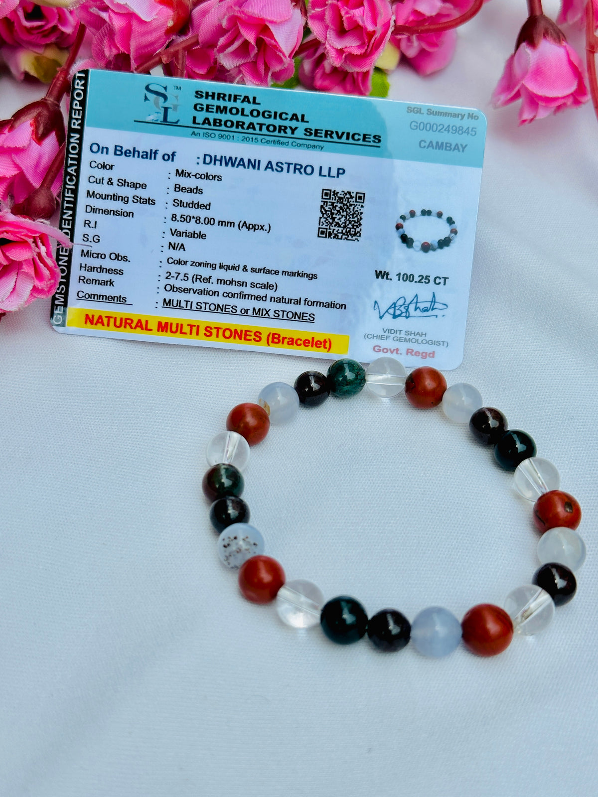 Aries Bracelet - Abhimantrit & Certified