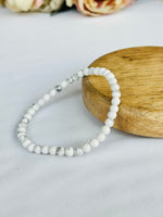 Strengthen Memory, Pain & Stress Relief: Howlite Bracelet - Abhimantrit & Certified