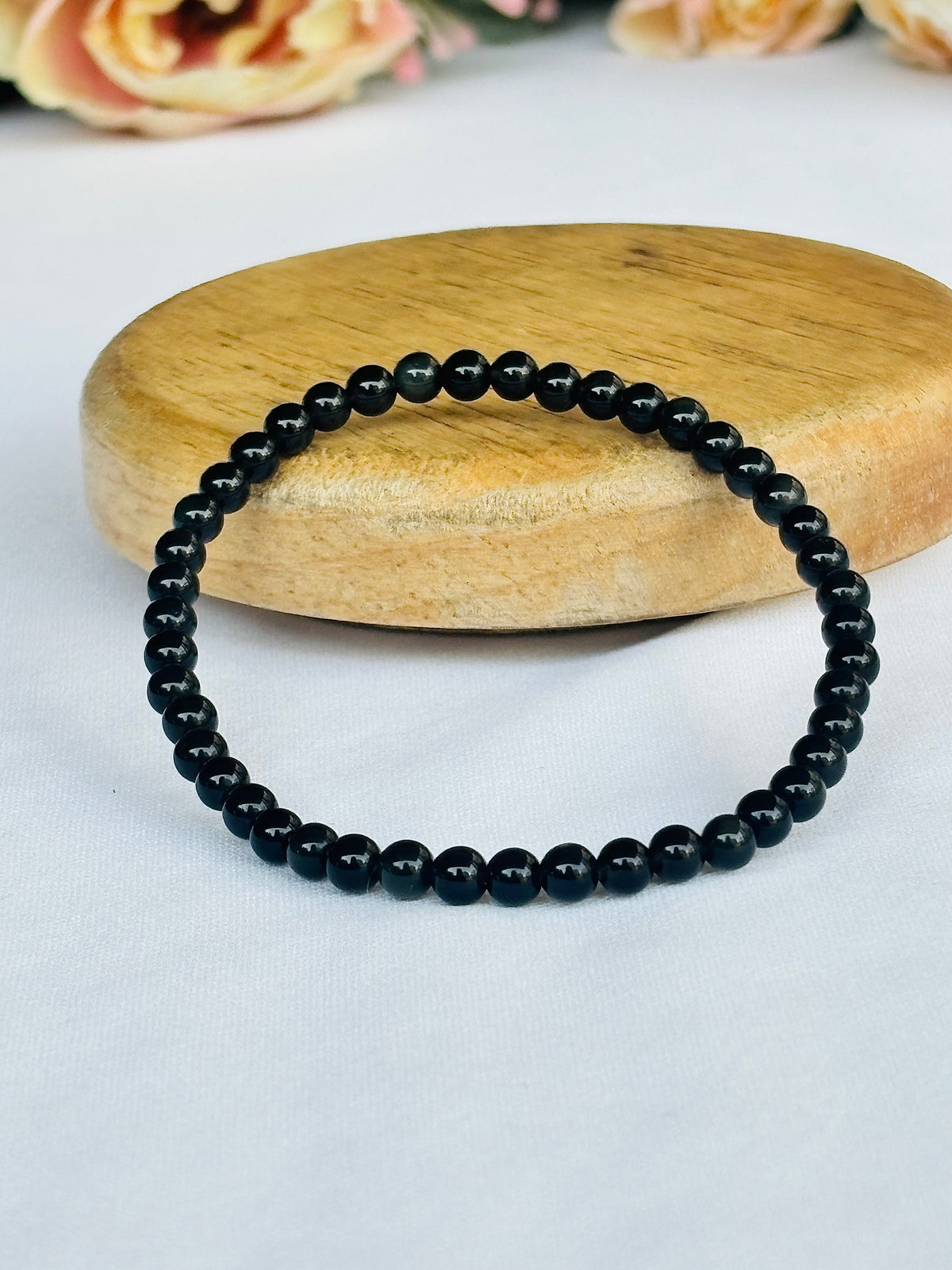 Remove Psychic Smog from Your Aura (Black Obsidian) Bracelet - Abhimantrit & Certified