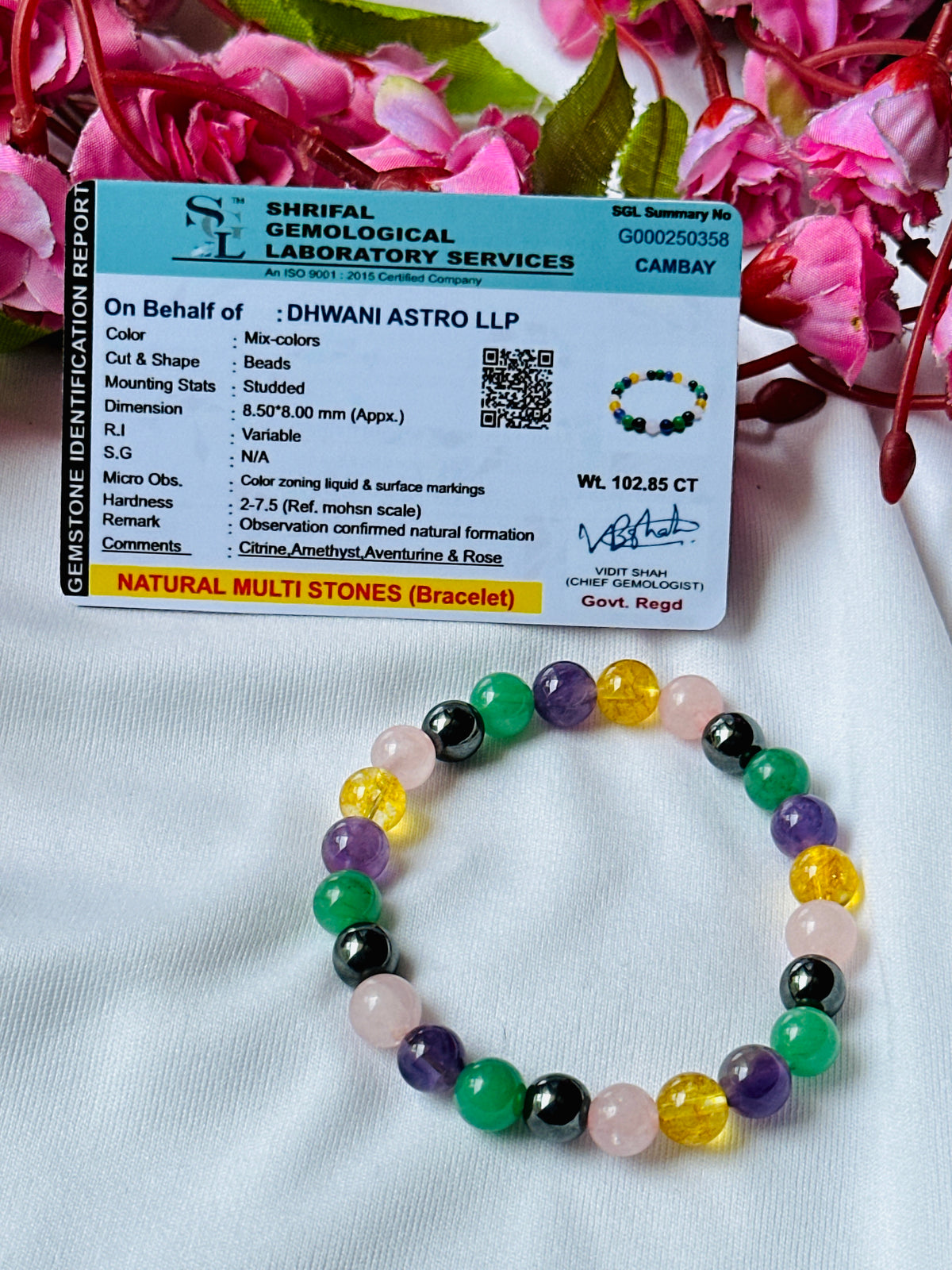 Good Health Well Being Bracelet - Abhimantrit & Certified
