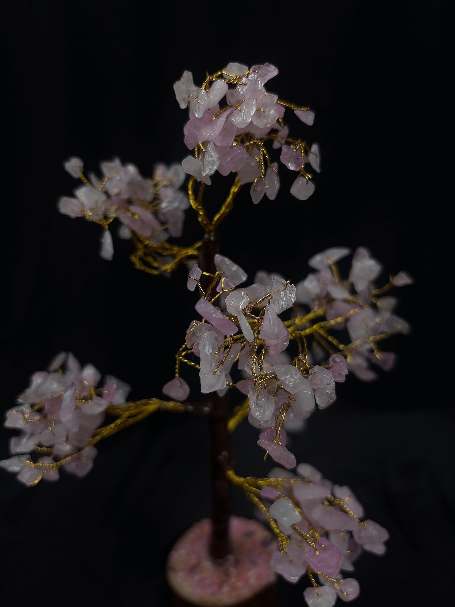 Improve Love, Relationship & Emotional Connection: Rose Quartz Tree - Abhimantrit