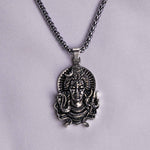 Shiv with Left Snake & Right Trishul Pendant (Blessing & Protection)- Abhimantrit