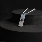 Silver Om Engraved Pendant ( Blesing & Protection) - Abhimantrit