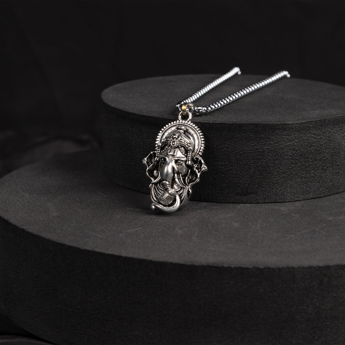 Silver Lord Ganesha Pendant (Blessing & Protection)- Abhimantrit