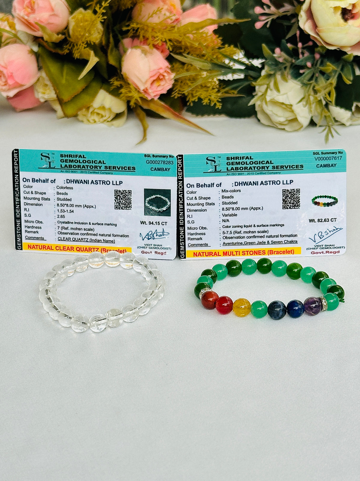 Key to Success: Clear Quartz and Academic & Career Success Bracelet - Abhimantrit & Certified