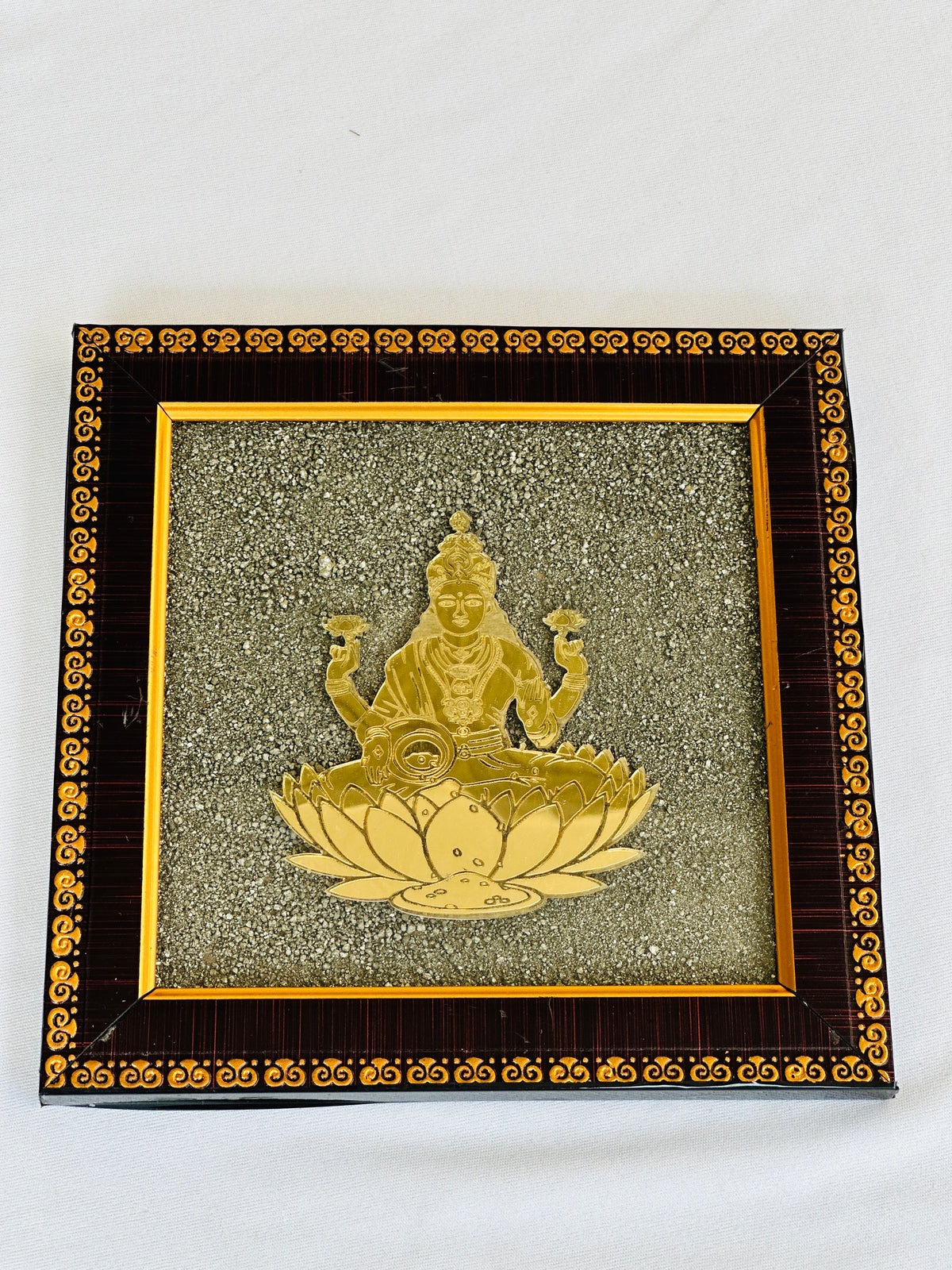 Pyrite Mahalaxmi Plate - Abhimantrit