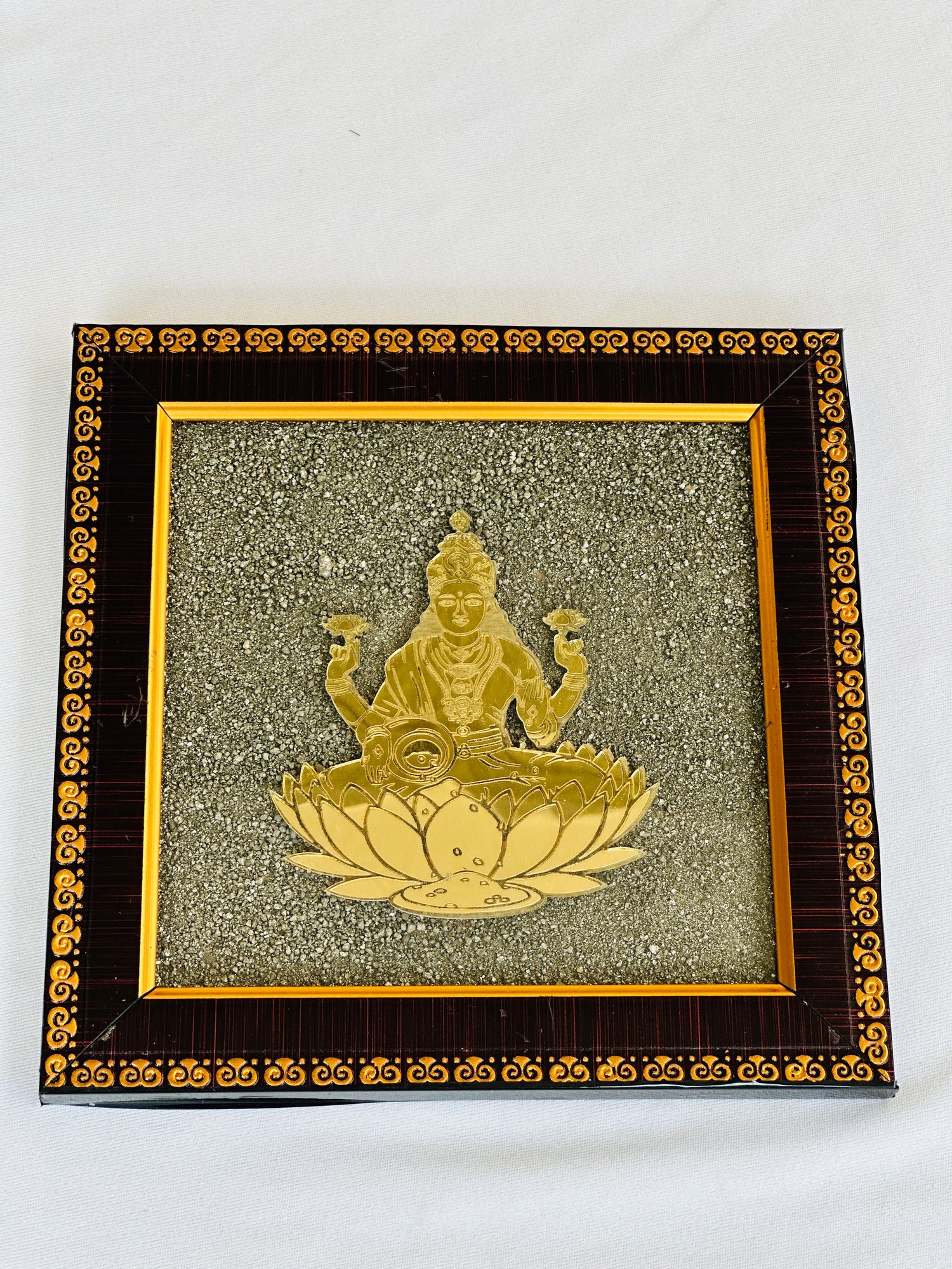 Pyrite Mahalaxmi Plate - Abhimantrit