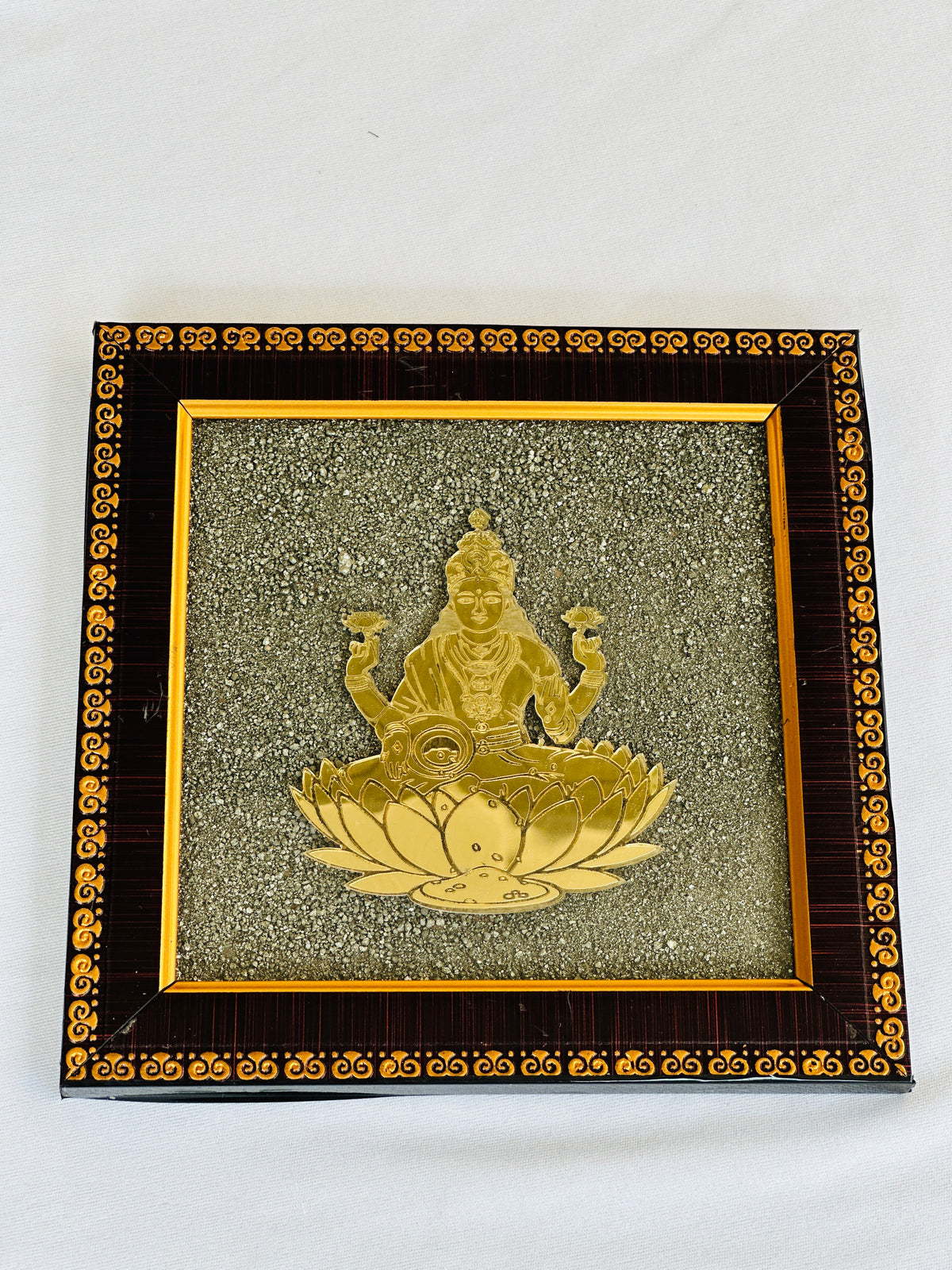 Pyrite Mahalaxmi Plate - Abhimantrit