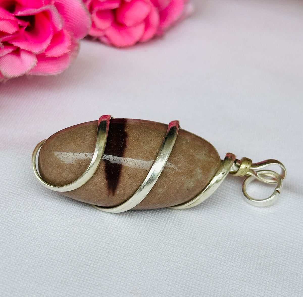 Narmadeshwar Shivling Stone Pendant - Abhimantrit