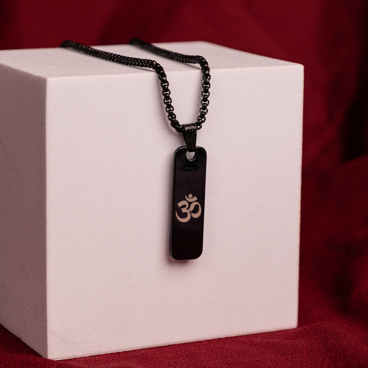 Black Om Pendant (Blessing & Protection) - Abhimantrit