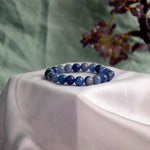 Improve Good Communication Skills: Blue Aventurine Bracelet - Abhimantrit & Certified