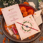 925 Pure Silver Lotus with Evil Eye Rakhi for Protection, Prosperity & Positive Energy