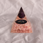 Love Attract Rose Quartz Ball Pyramid - Abhimantrit