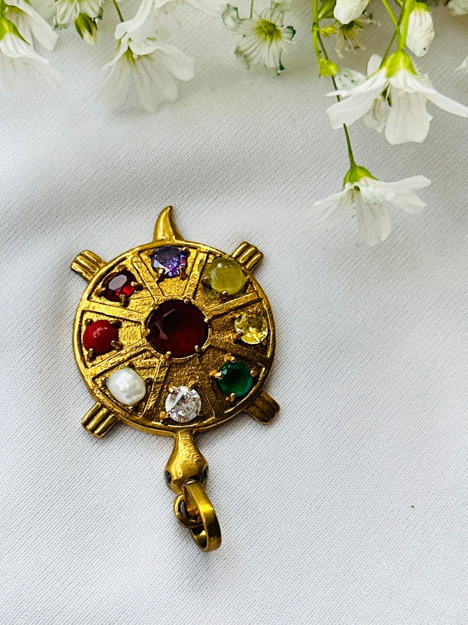 Navagraha Stone Pendant - Abhimantrit & Certified