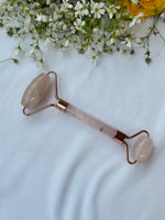 Skin Glow and Love Attract Rose Quartz Roller - Abhimantrit & Certified
