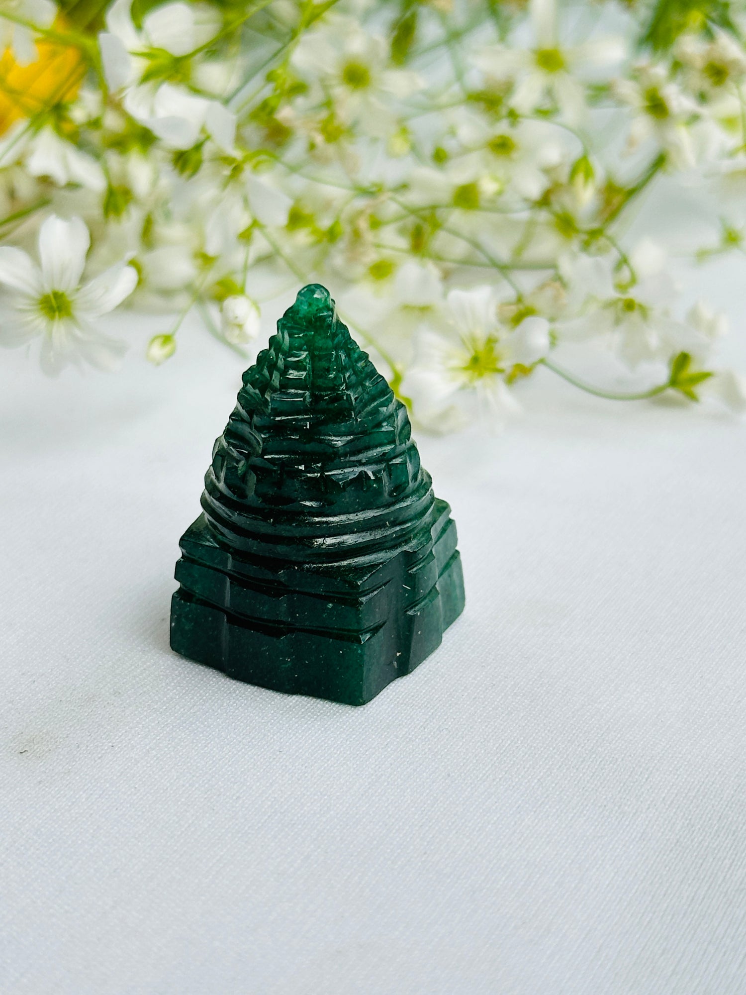 Shri yantra Green Jade - Abhimantrit