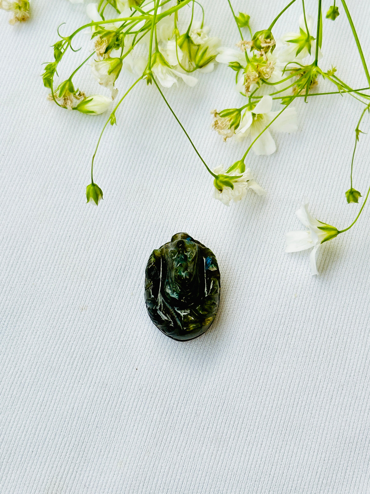 Green Aventurine Ganesha (3cm) - Abhimantrit
