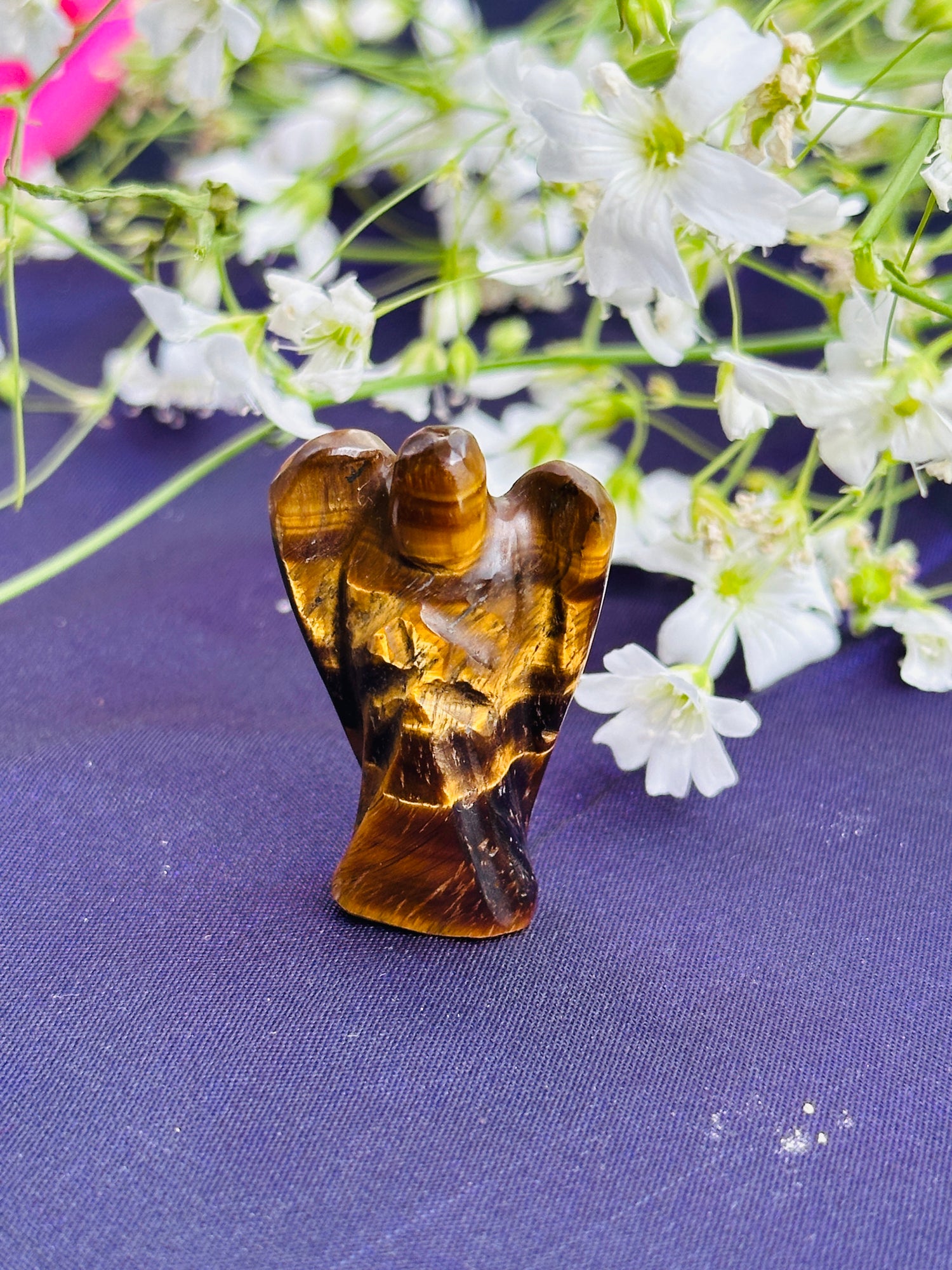 Tiger's Eye Angel - Abhimantrit