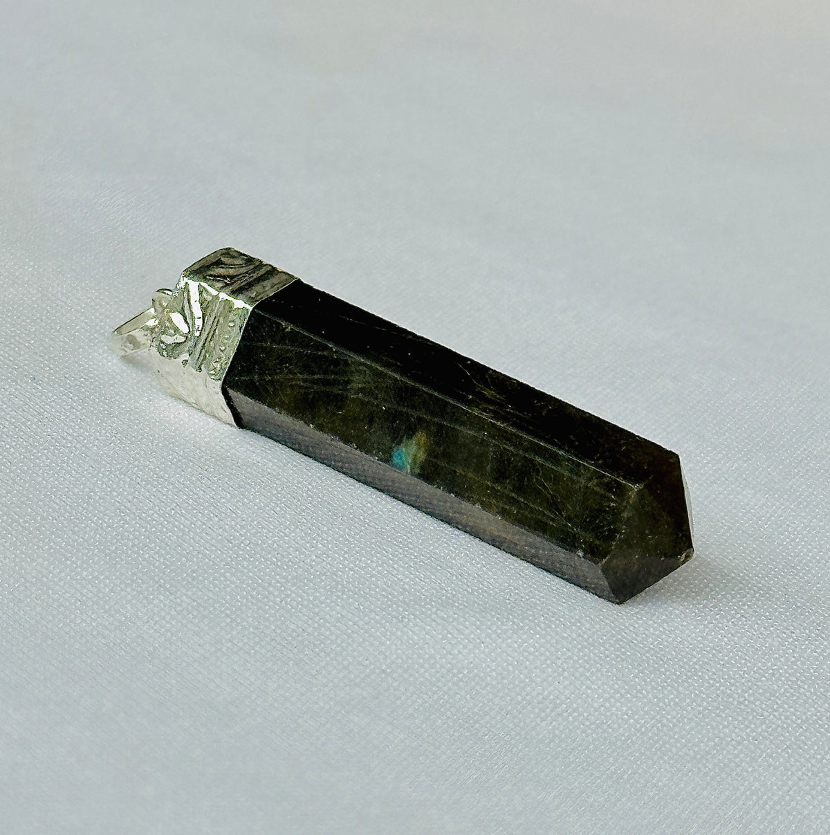 Labradorite Pencil Pendant - Abhimantrit & Certified