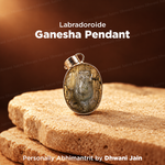 Labradorite Ganesha Pendant For Protection Success