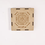 Maha Kuber Yantra Selenite Plate - Wealth & Prosperity Yantra