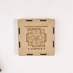 Maha Laxmi Yantra Selenite Plate - Wealth & Prosperity Yantra