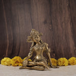 Brass Sitting Indradev - Abhimantrit