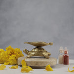 Brass Tortoise Diya - Abhimantrit