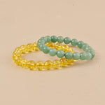 Paisa hi Paisa: Green Aventurine & Yellow Citrine Bracelet - Abhimantrit & Certified