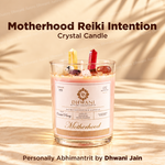 Motherhood Reiki Intention Crystal Candle – Orchid Peony Fragrance