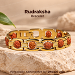 Rudraksha Bracelet (IGP Gold Plating) - Abhimantrit