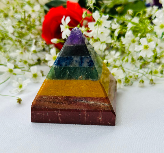 Seven Chakra Pyramid - Abhimantrit & Certified