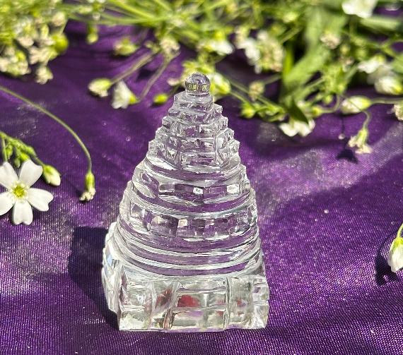 Clear Quartz Shri yantra - Abhimantrit