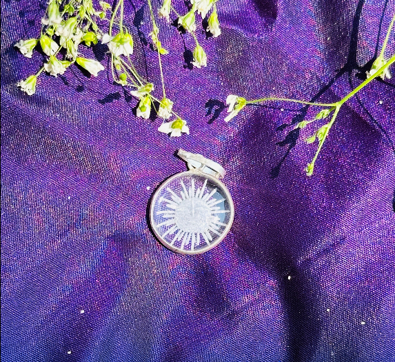 Sun Crystal Pendant - Abhimantrit & Certified