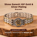Shree Ganesh: IGP Gold & Silver Plating Bracelet - Abhimantrit