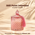 Still Point Intention Crystal Candle – Mahogany Teakwood Fragrance