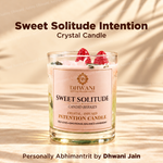 Sweet Solitude Intention Crystal Candle – Candied Berries Scent