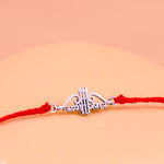 92.5 Pure Silver Jai Shree Shyam Thread Rakhi - Abhimantrit & Certified