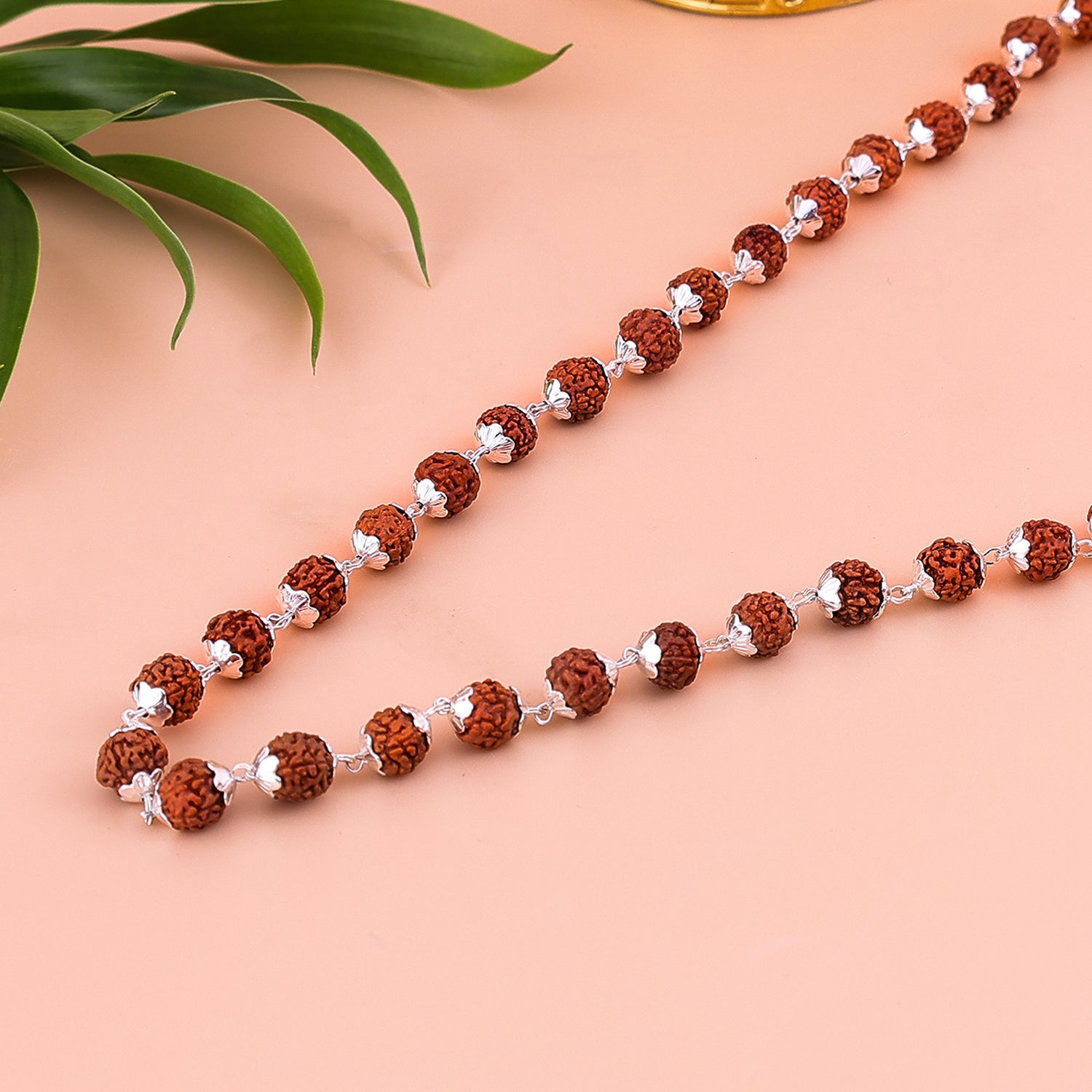 Silver Plated Divya Rudraksha Mala- Abhimantrit