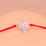 92.5 Pure Silver Ram Thread Rakhi  - Abhimantrit & Certified