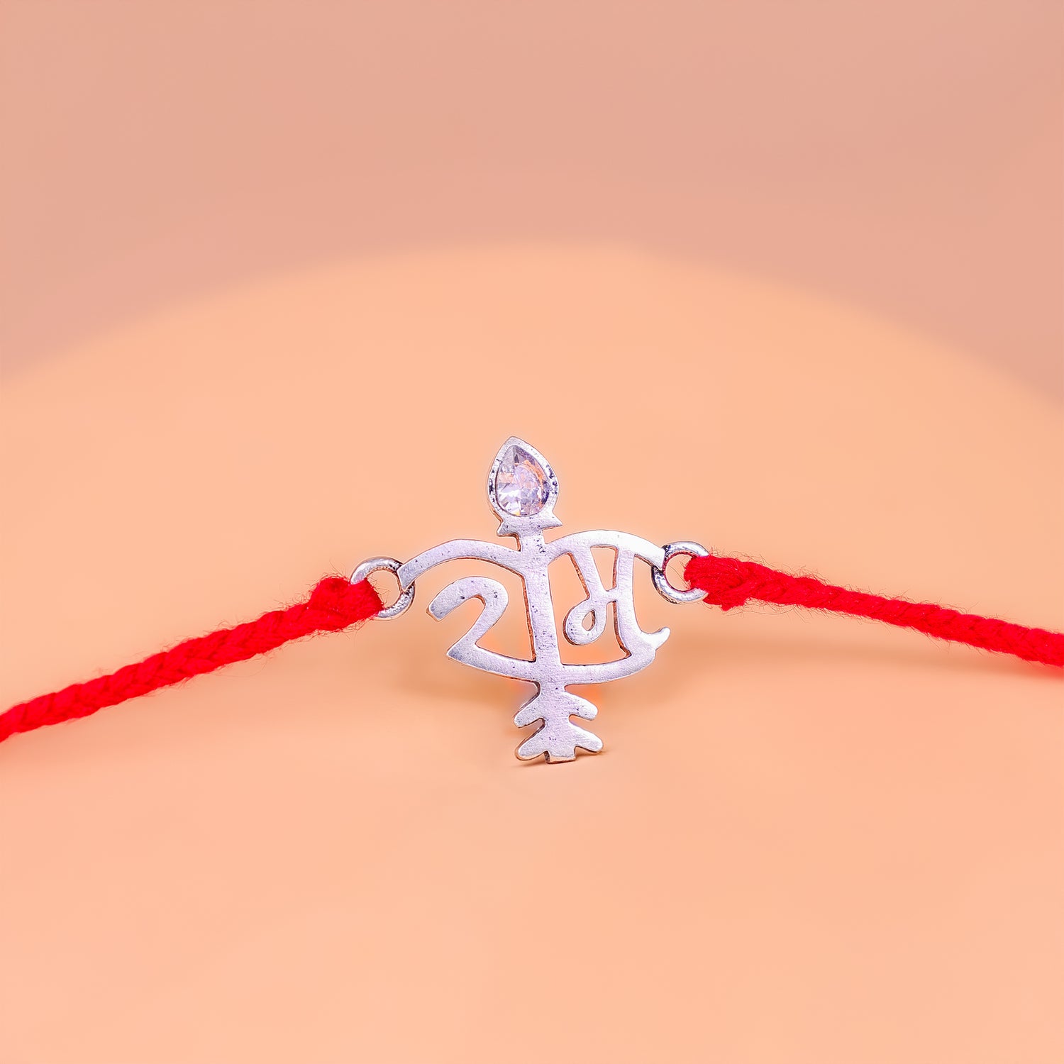 92.5 Pure Silver Ram Thread Rakhi - Abhimantrit & Certified