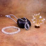 Clear Quartz Bracelet & Pendant with Tree (Combo)