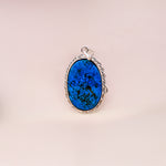 Turquoise (Firoza) Pendant - Abhimantrit & Certified