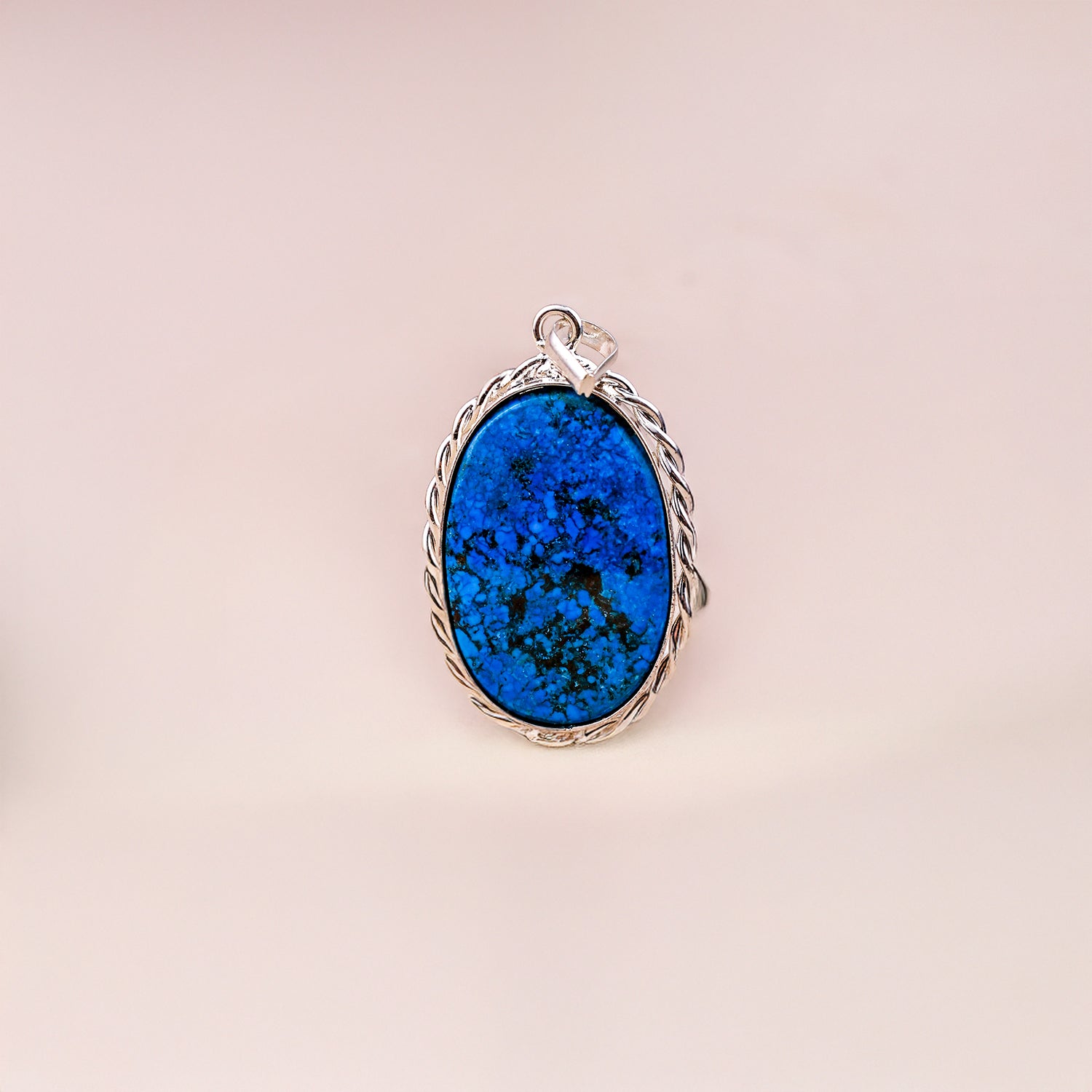 Turquoise (Firoza) Pendant - Abhimantrit & Certified