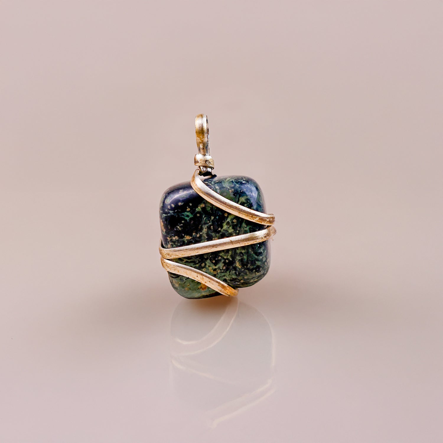 Jasper Wrapping Pendant - Abhimantrit & Certified