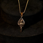 IGP Plating Lord Murugan with Gold Chain Pendant - Abhimantrit