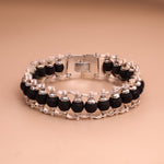 Silver Plated Karungali Bracelet