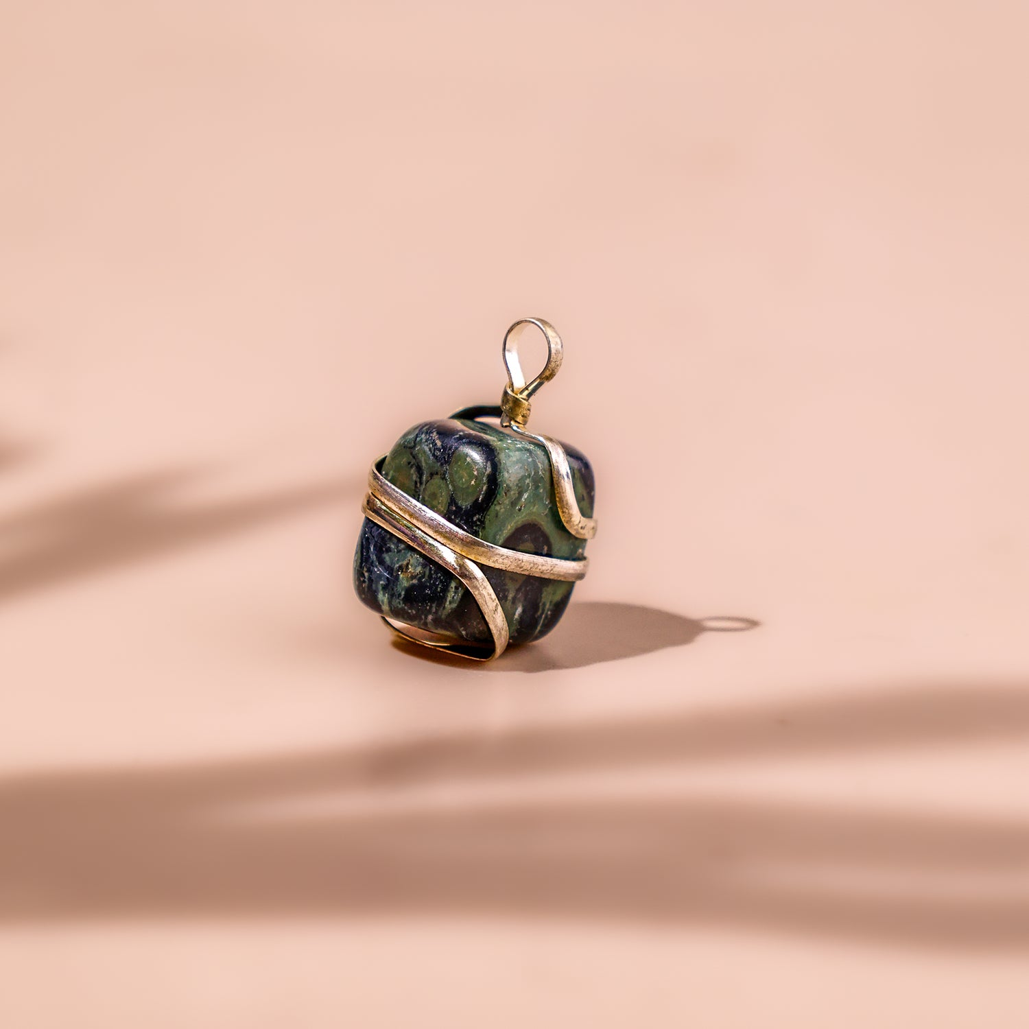 Jasper Stone Pendant - Abhimantrit & Certified
