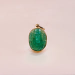 Green Aventurine Ganesha Pendant - Abhimantrit